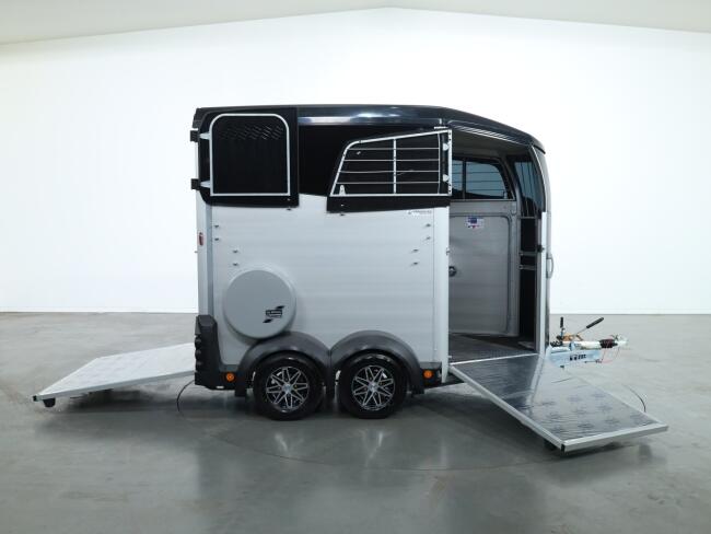 2025 Ifor Williams HBX506 2 paards trailer - Voorlosser RH (zwart) VT775 | Aanhangwagen | Paardentrailer